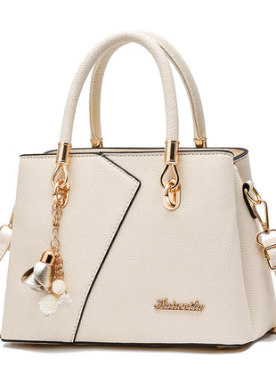 Litchi Pattern Shoulder Bag