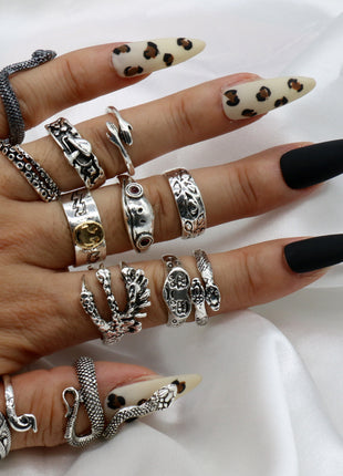 Halloween Ornament Ring Set