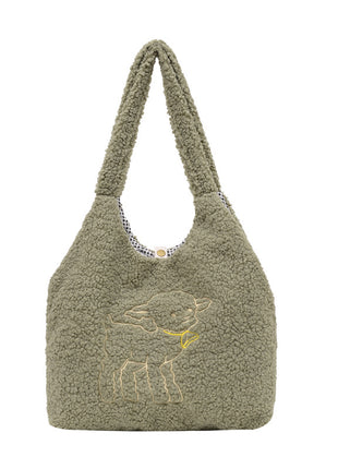Lamb Winter Double Side Shoulder Bags