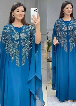 Flowers Long Gown Dress