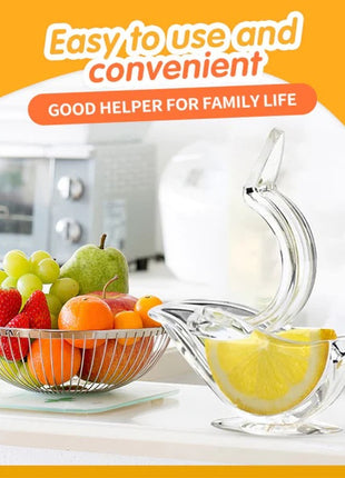 Manual Lemon Juicer Transparent Acrylic Squeezer Kitchen Tools Gadgets
