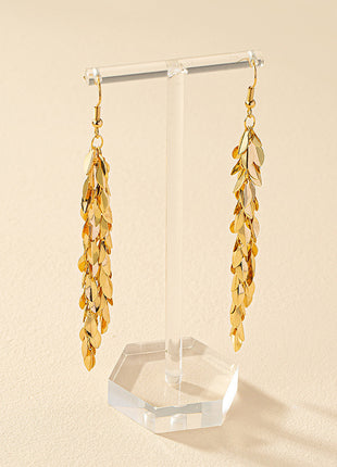 Alloy Leaf Light Luxury Ins Advanced Sense Earring