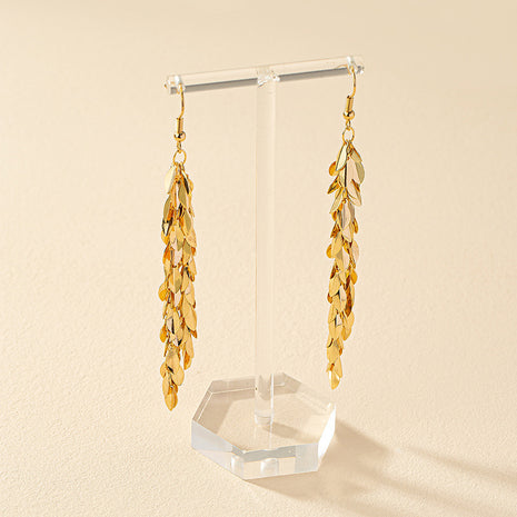 Alloy Leaf Light Luxury Ins Advanced Sense Earring