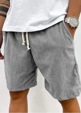 Lace-up Corduroy Casual Shorts