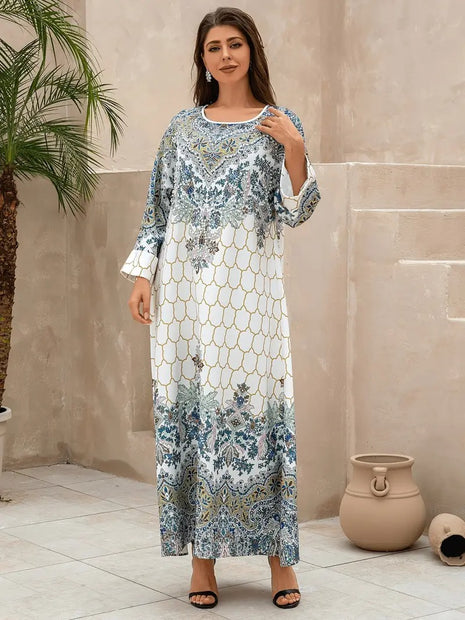 Yahua Floral Long Sleeved Stylish Dress