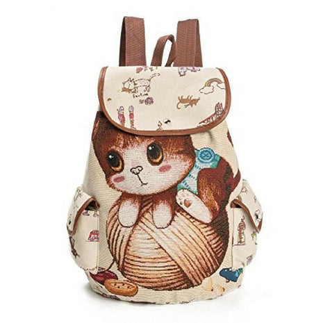 LOVELY CAT DRAWSTRING BACKPACK