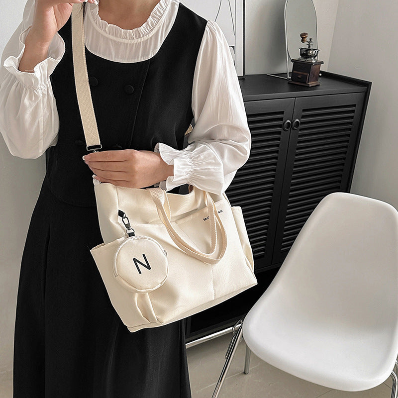 Unique design, stylish and beautiful Shoulder Crossbody Canvas Tote Handbag