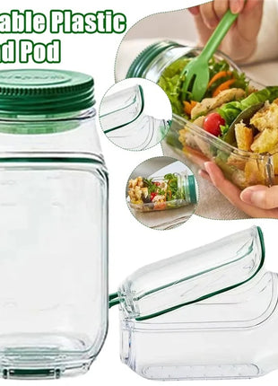 Portable Salad Pod Container – Freshness That Travels With You!