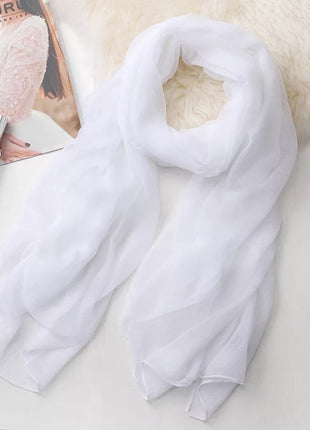 Long shawl beige scarf