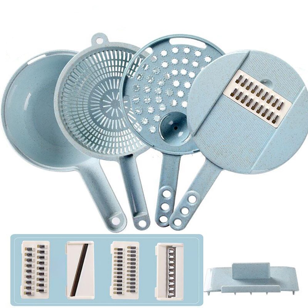 8 In 1 Multipurpose Slicer with Strainer