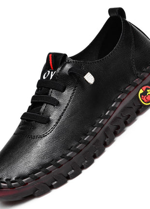 Handmade Leather Stitching Soft Bottom Shoes