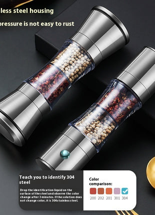 304 Double-headed Stainless Steel Adjustable grinding coarseness