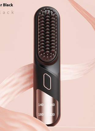 Cordless Wet & Dry Hair Straightener Brush