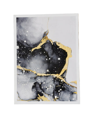 Black & Gold Marble - 60x80 cm