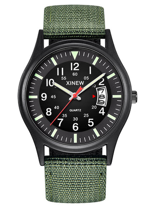 Men's Canvas Nylon Strap Watch