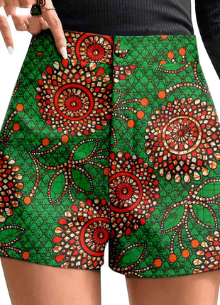 African Duplex Cotton Batik Shorts