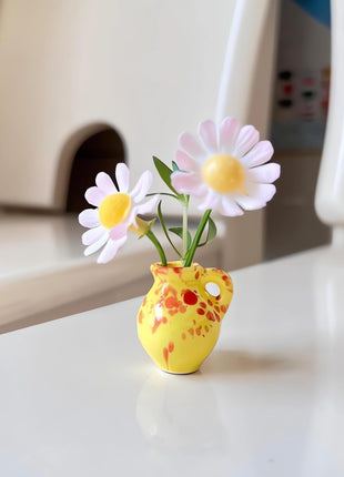 Mini Vase Refrigerator Magnets – 8 Pcs Decorative Set