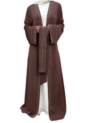 Sparks Lace-up With Pocket Abaya