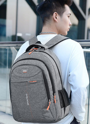 Fashionable Large Capacity Simple Double Shoulder Travel School Bag