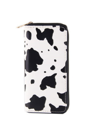 Cow Pattern Long PU Wallet