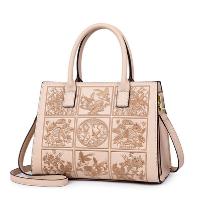 Retro Embroidered Shoulder Crossbody Handbag