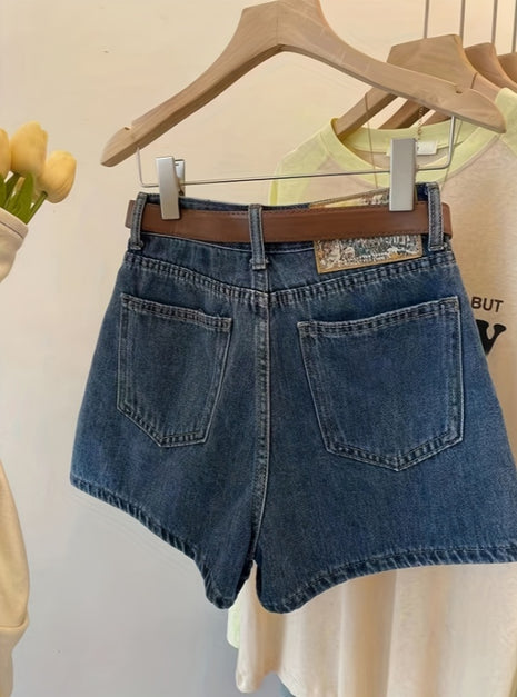 High Waist Denim Shorts