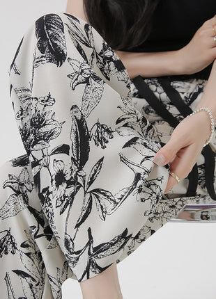 Ink Ice Silk Floral Print