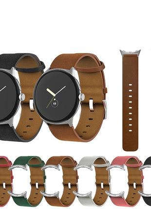 Applicable to Google Watch Straight Interface Leather Strap