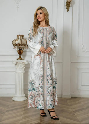 Elegant Floral Long Sleeve Dress