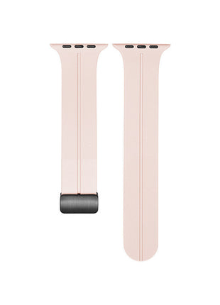 Magnetic Suction Folding Buckle Silicone Applicable to Apple Watch
