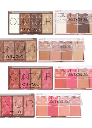 O.TWO.O Four-color Blush Palette
