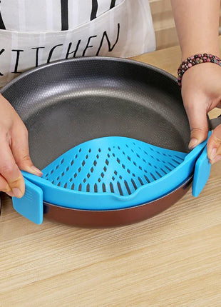 Clip-On Silicone Strainer Funnel