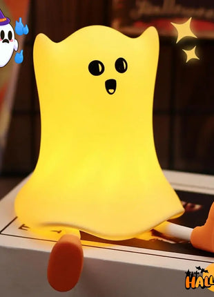 Halloween Silicone Ghost Shaped Lamp Touch Control