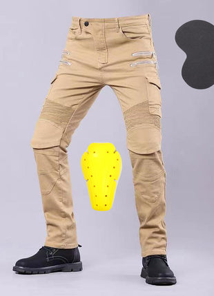 Motorcycle Riding Jeans + Pair of Protective Gear
