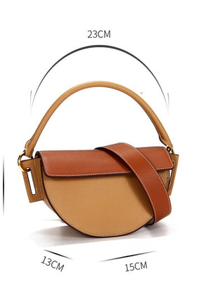 Saddle Crescent Cowhide Bags