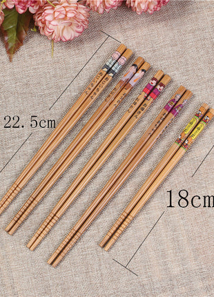 Japanese Bamboo Chopsticks Set of 5