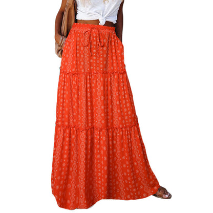 Loose Casual High Waist Skirt