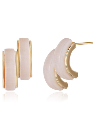 Fashionable 2 half High-end Earrings