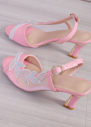 Summer Rhinestone High Stiletto Heel