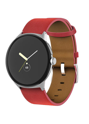 Applicable to Google Watch Straight Interface Leather Strap