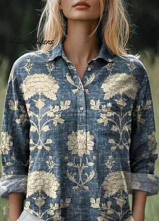 Casual Half-open Lapel Shirt