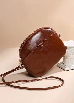 Brown Leather Shoulder Bag
