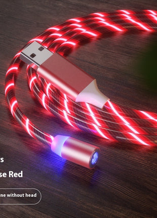 Magnetic 2-meter Cable Magnet Fast Charging Lighting Micro USB Cable LED