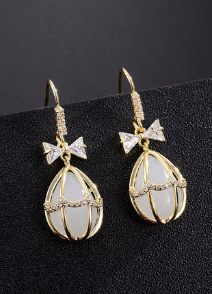 Opal Ballon Stud Earrings