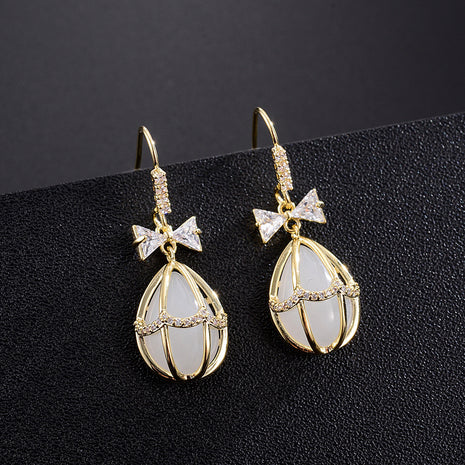 Opal Ballon Stud Earrings