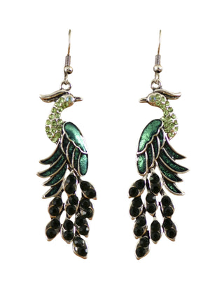 Retro Peacock Earrings