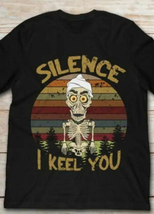 Men's Printed Short Sleeved Round Neck T-shirt