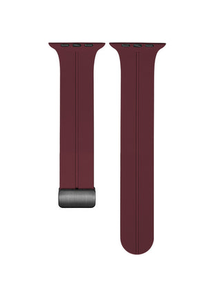 Magnetic Suction Folding Buckle Silicone Applicable to Apple Watch