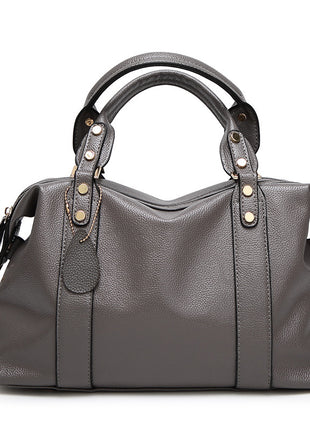 Boston Rivet Design Shoulder Handbags