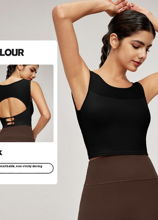 Splicing Mesh Back Yoga Vest